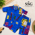 Blue Tax China Imported Linen