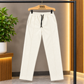 OFF-WHITE TERRY STATE-STYLE TROUSERS