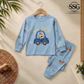 Blue Car Full Sleeve Four Season Fabric