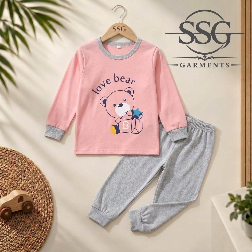 Love Bear Full Sleeve Four Season Fabric