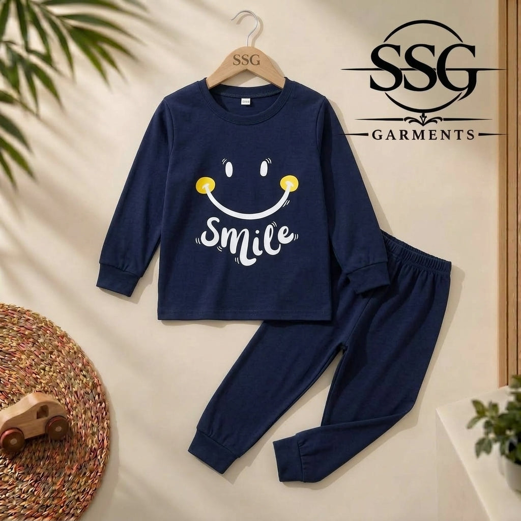 Blue Smile Full Sleeve Four Season Fabric