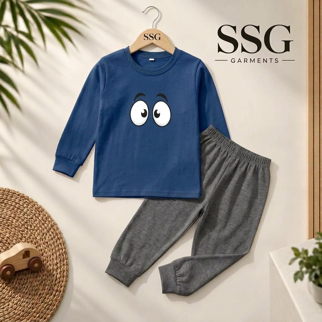 Blue Eyes Full Sleeve Four Season Fabric
