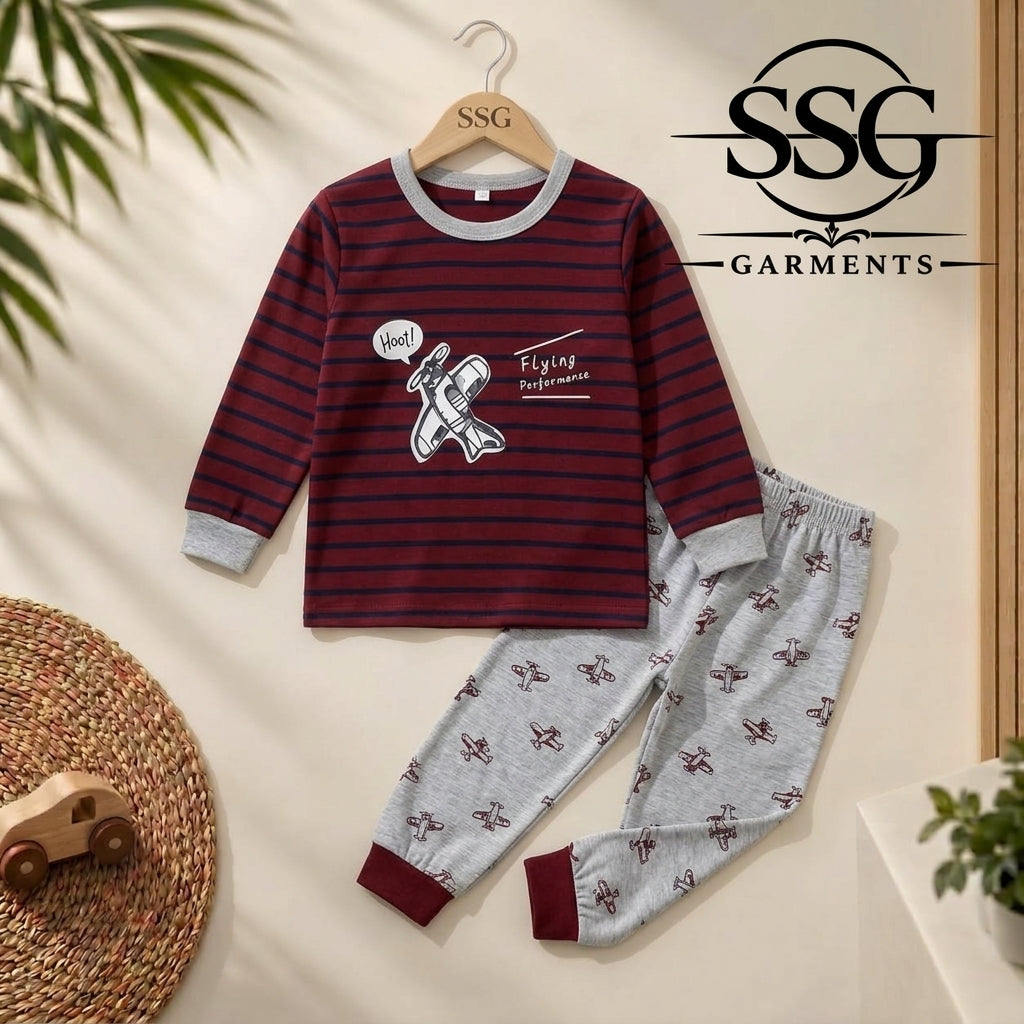 Maroon Flying Full Sleeve Four Season Fabric
