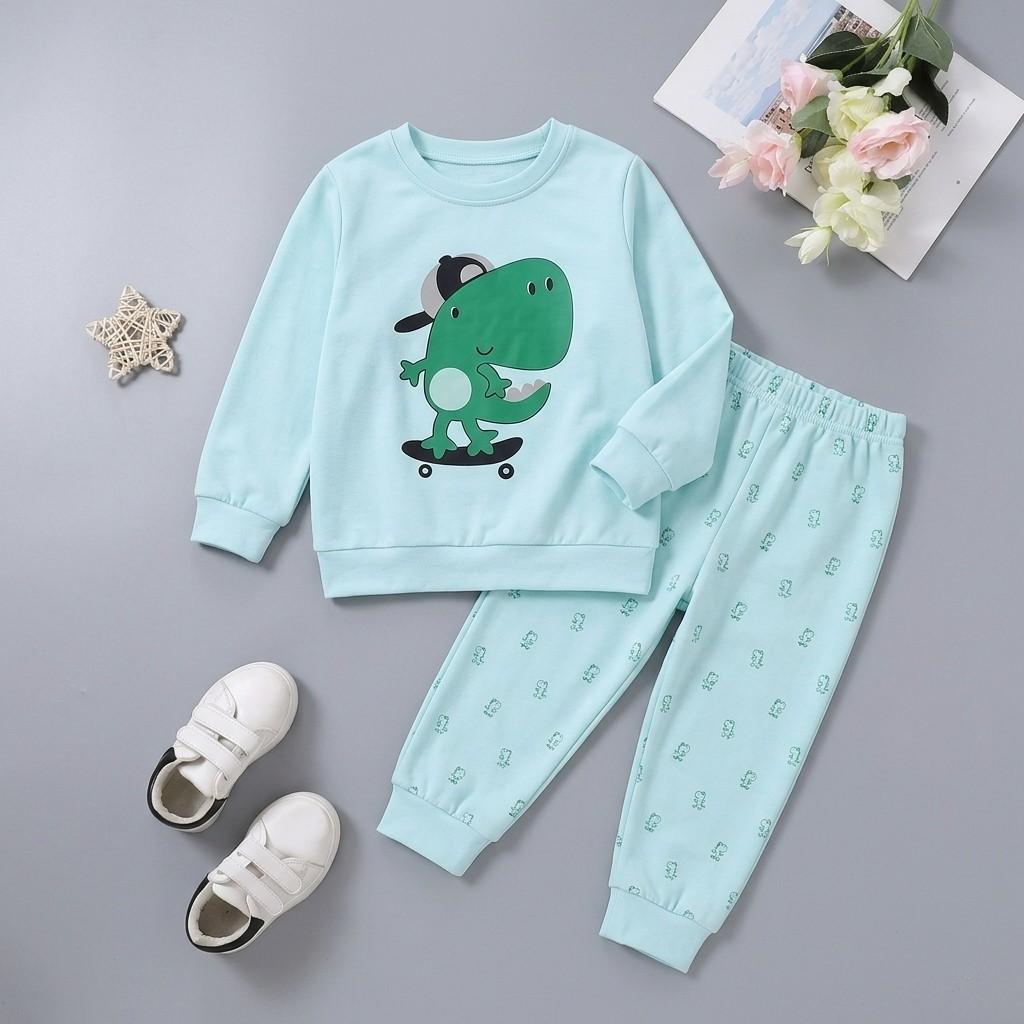 Green Dino Kids Winter Suit