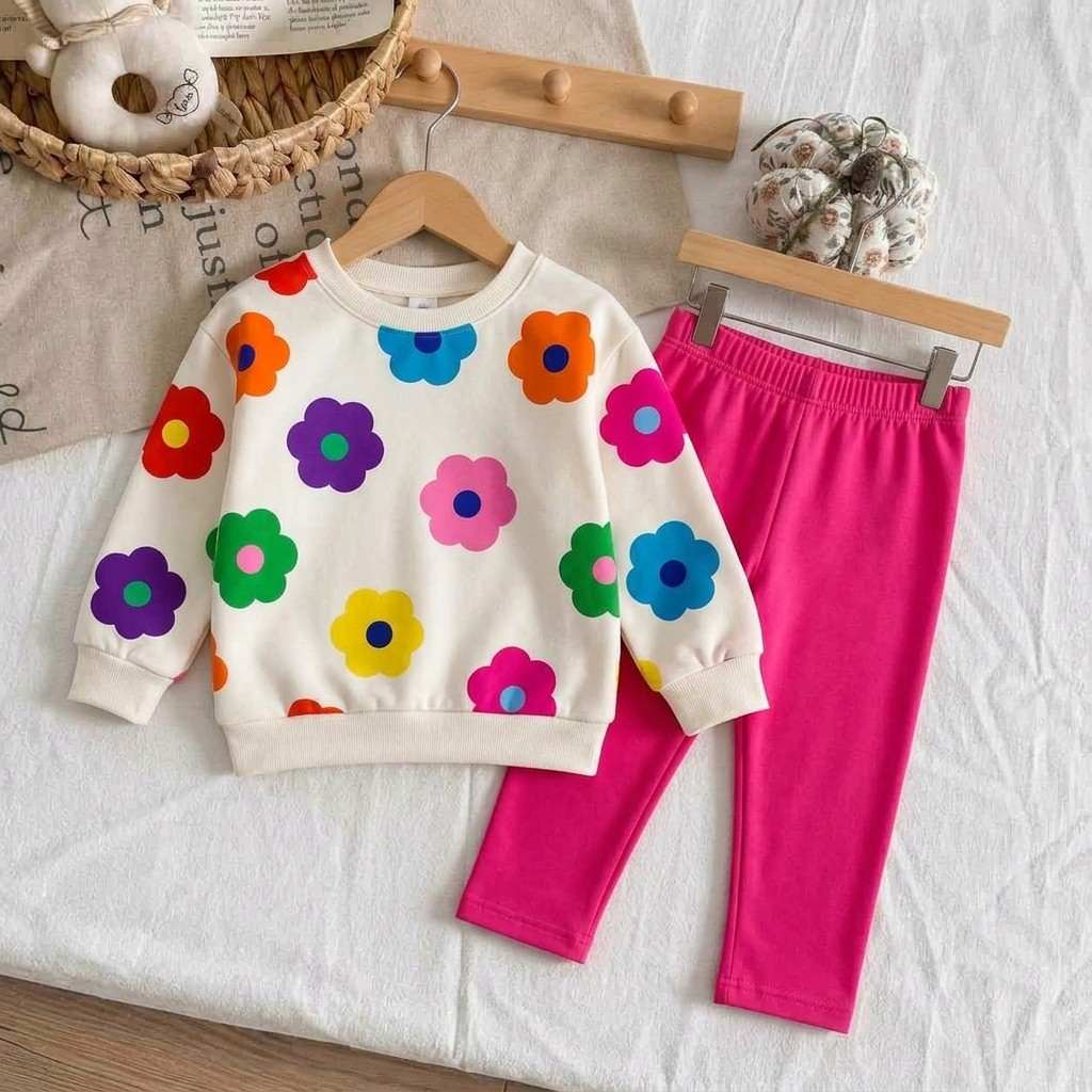 Multi-Flower Kids Winter Suit