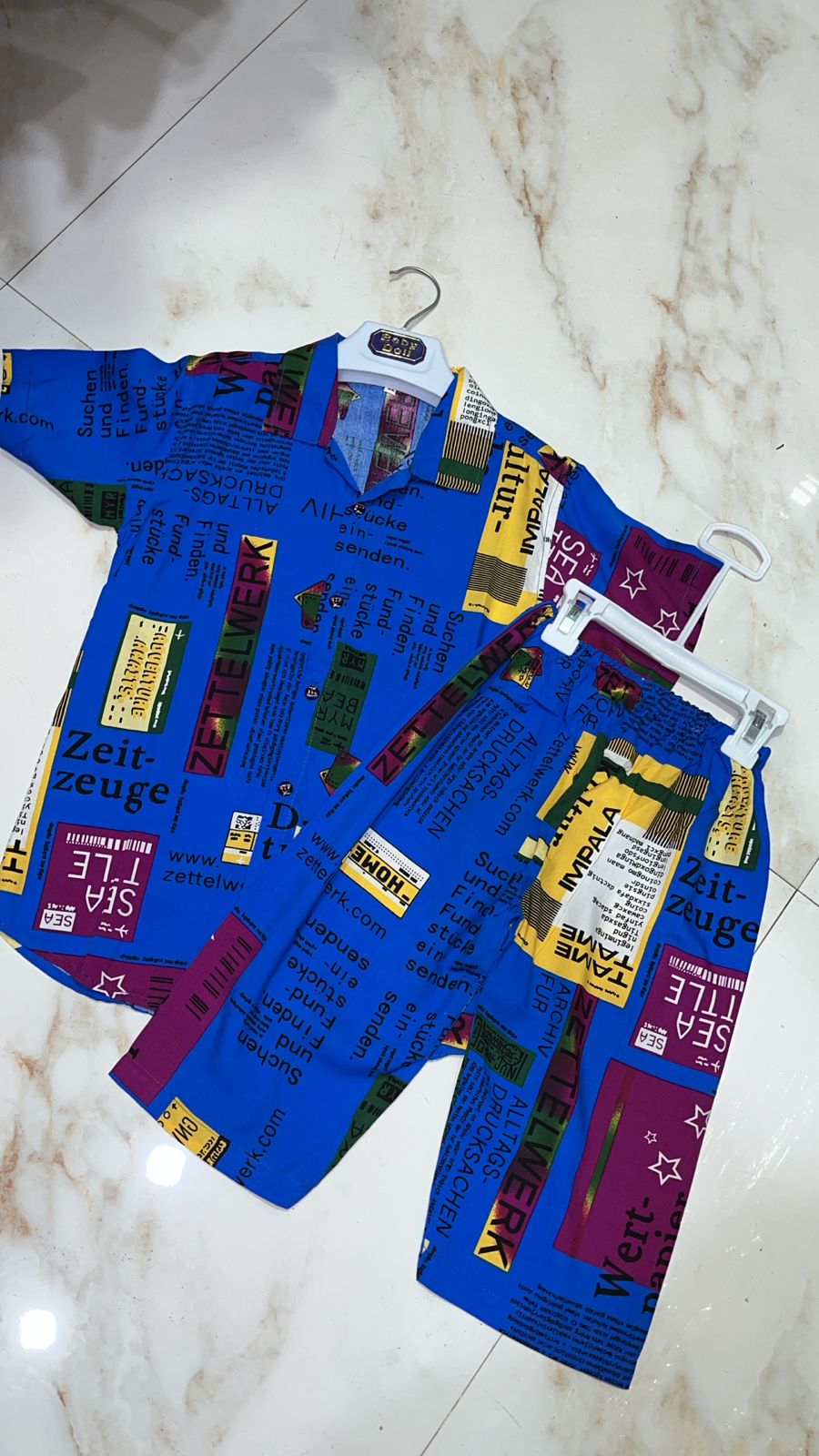 Blue Tax China Imported Linen