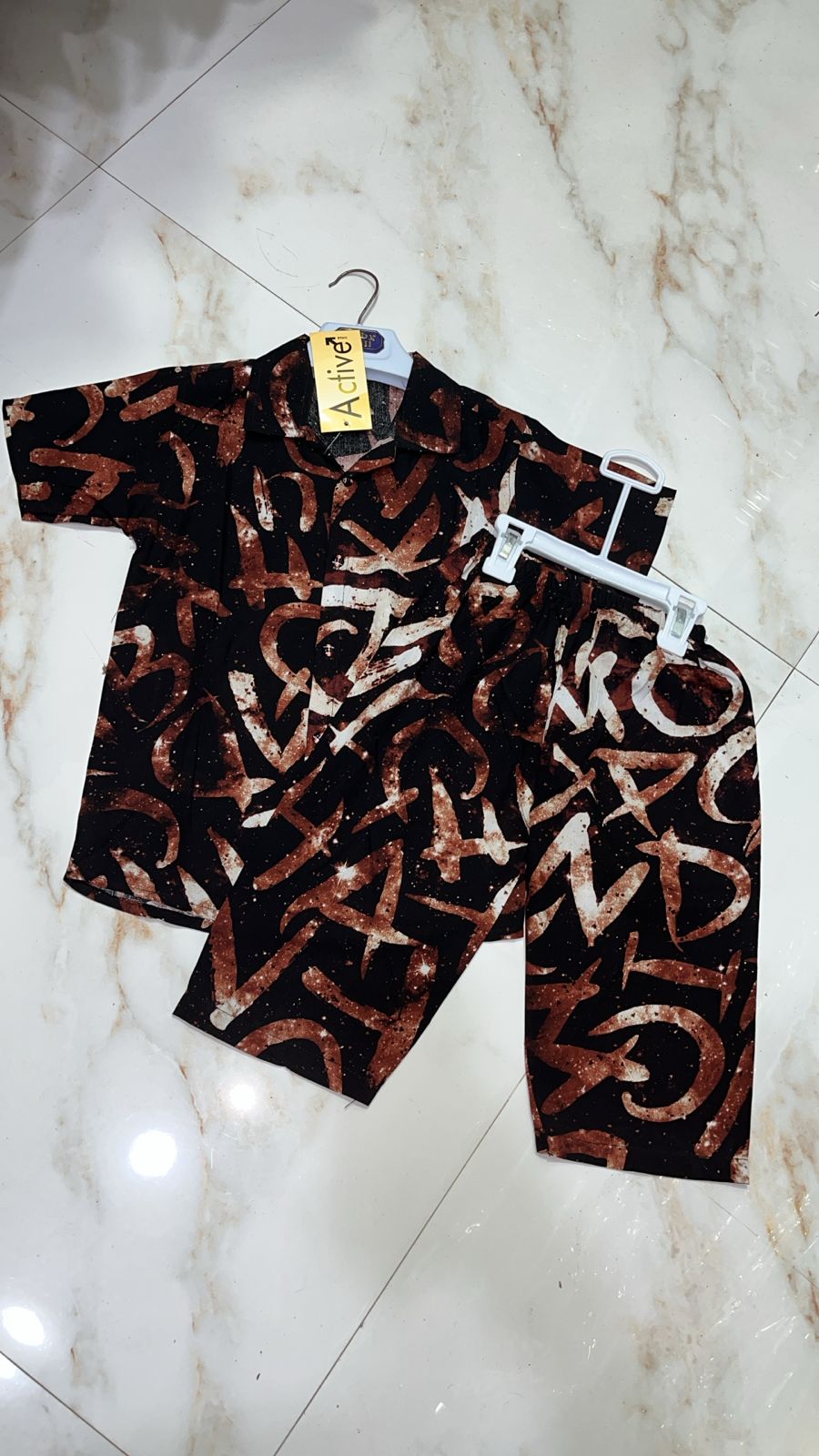 Brown Circle China Imported Linen