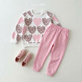 Pink Heart Kids Winter Suit